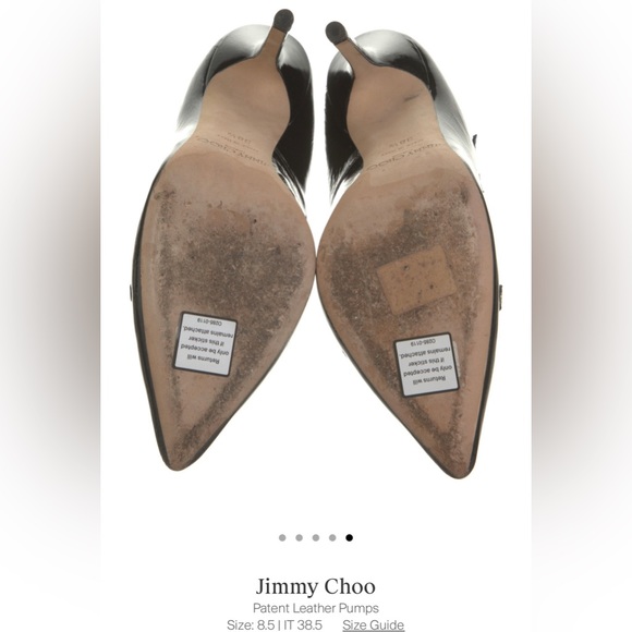 JIMMY CHOO PATENT LEATHER MARY JANE PUMPS - Picture 5 of 11
